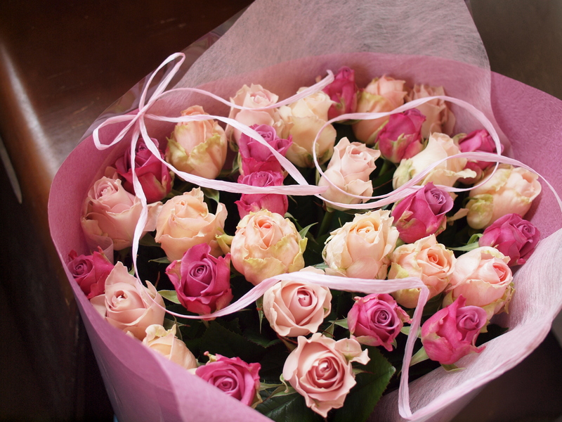 バラの花束を贈る あべばら園 Healing Rose 花束レポート